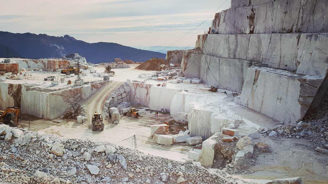 Marble mine in Lucca Italy