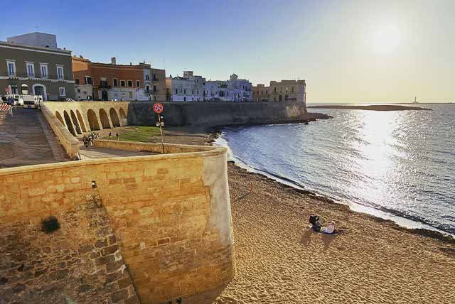 Central beach in Gallipoli