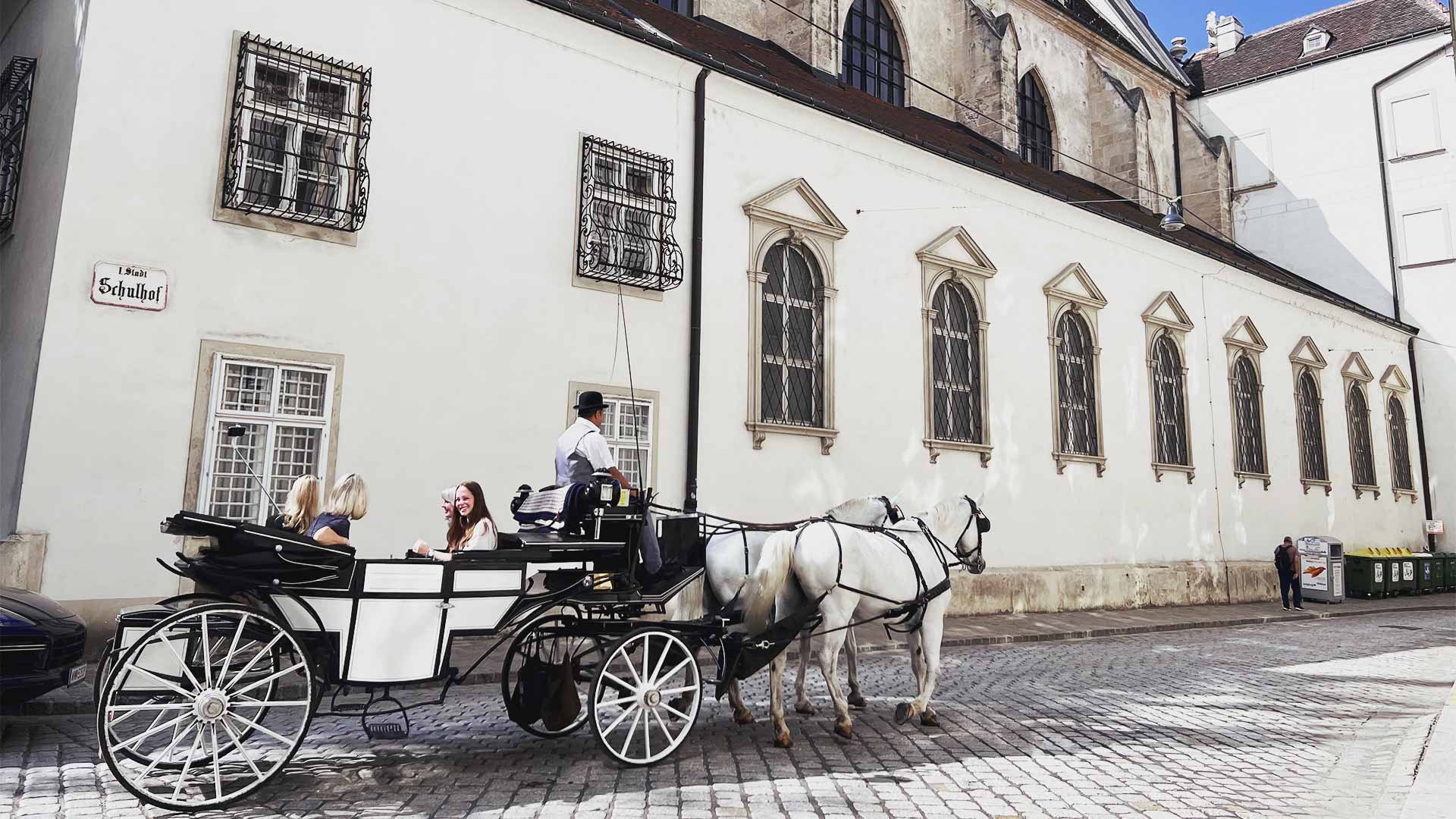 Horse-drawn carriage in Vienna
