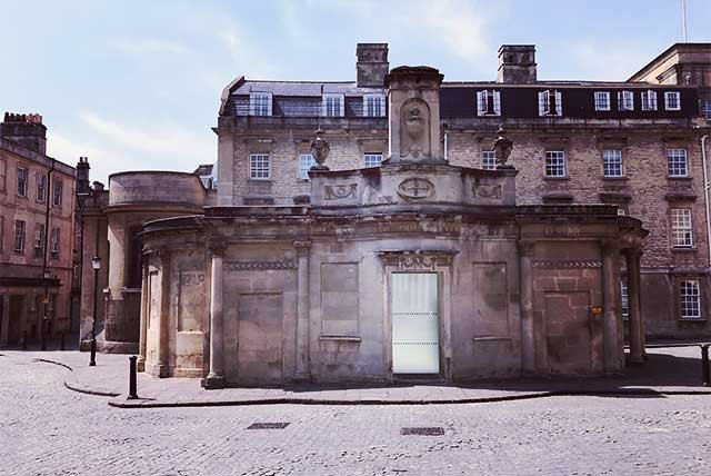 Historic buildings in the centre of Bath England