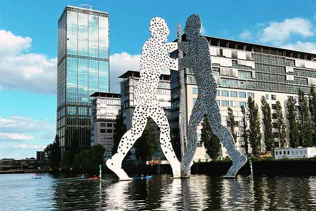 Statues on the River Spree Berlin