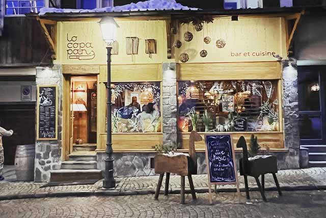 Shop front in an Italian mountain resort