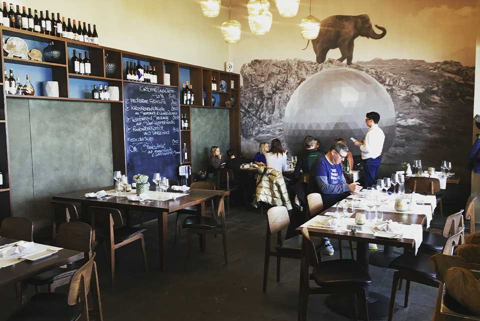 Modern mountain restaurant