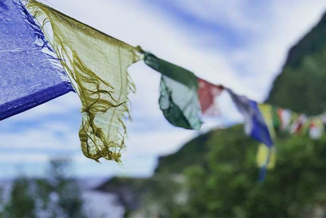 Nepali prayer flags