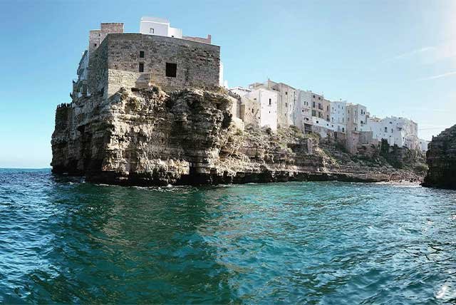 Buildings on the cliffs of Monopoli