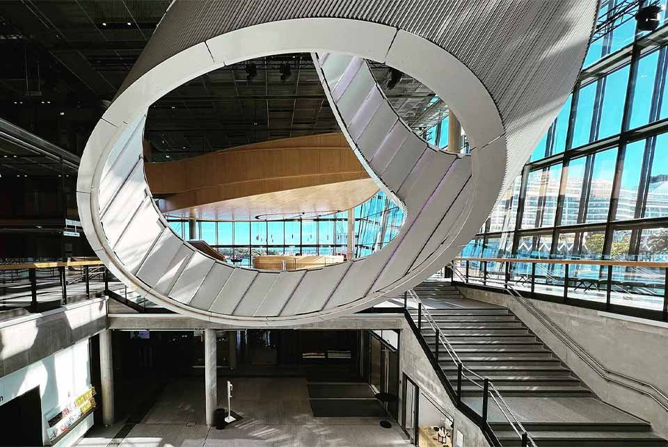 Large art installation in Stavanger concert hall