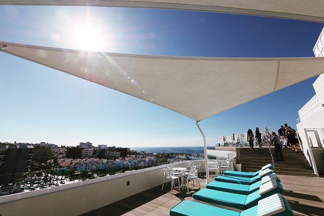 Sun loungers in Tenerife