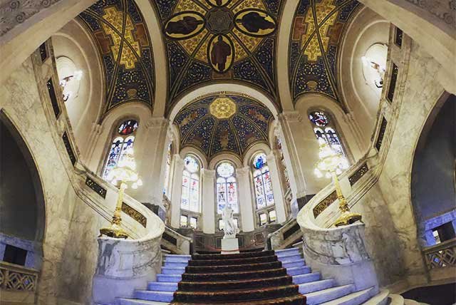 Ornate staircase in The Hague