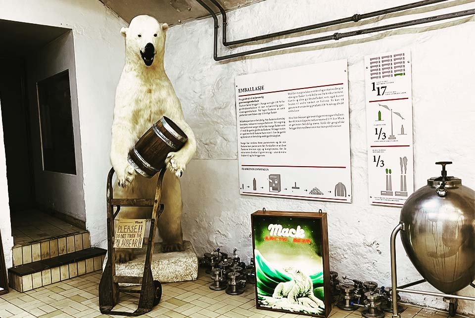 Polar bear in a visitor centre in Tromso