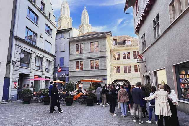 City square in Zurich
